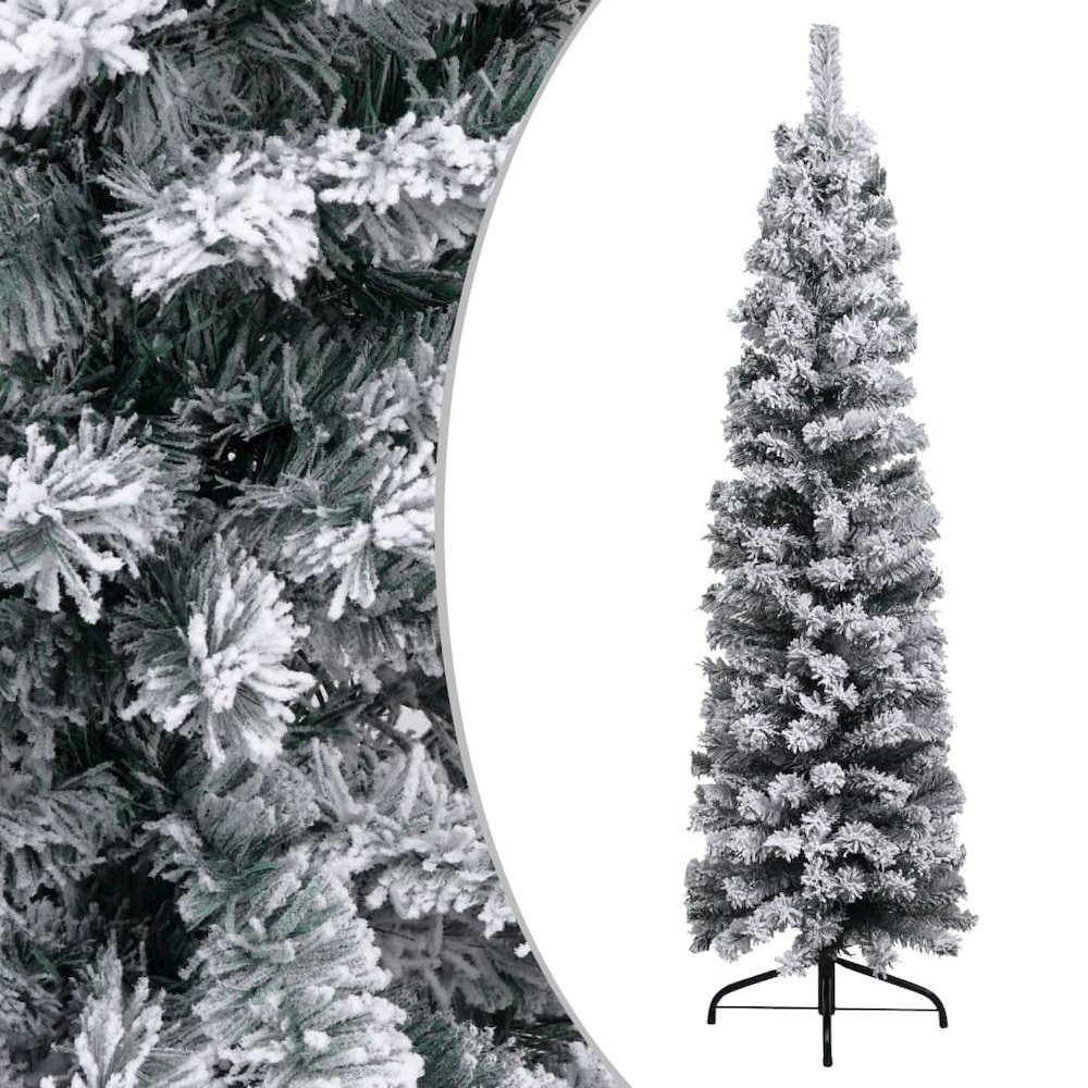 Artificial Christmas Tree Green PVC, steel 59.1 in tall. Picture 2