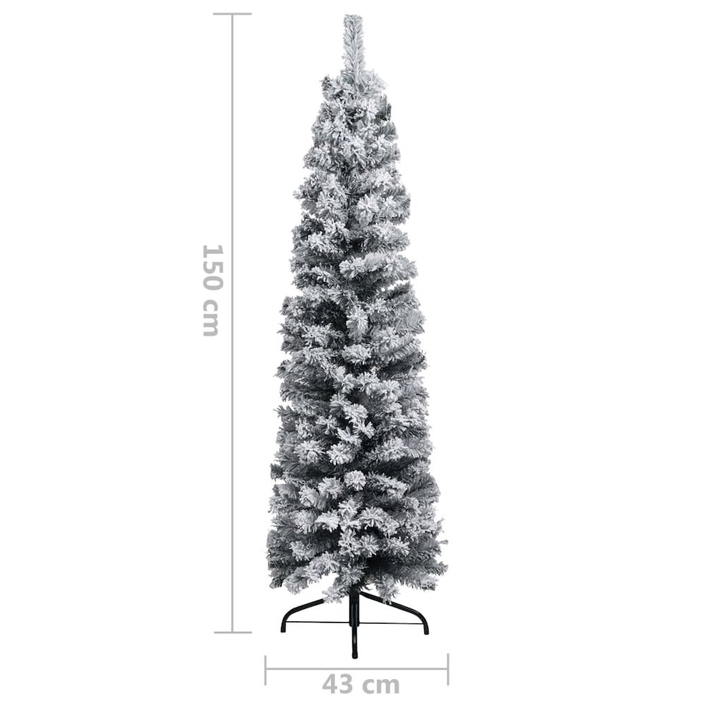 Artificial Christmas Tree Green PVC, steel 59.1 in tall. Picture 11