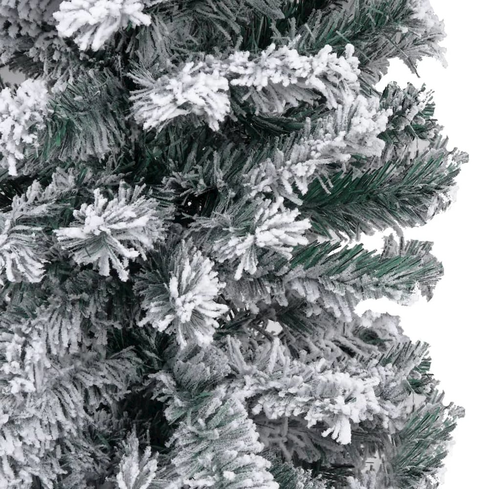 Artificial Christmas Tree Green, White, Grey PVC, Steel, Plastic. Picture 3