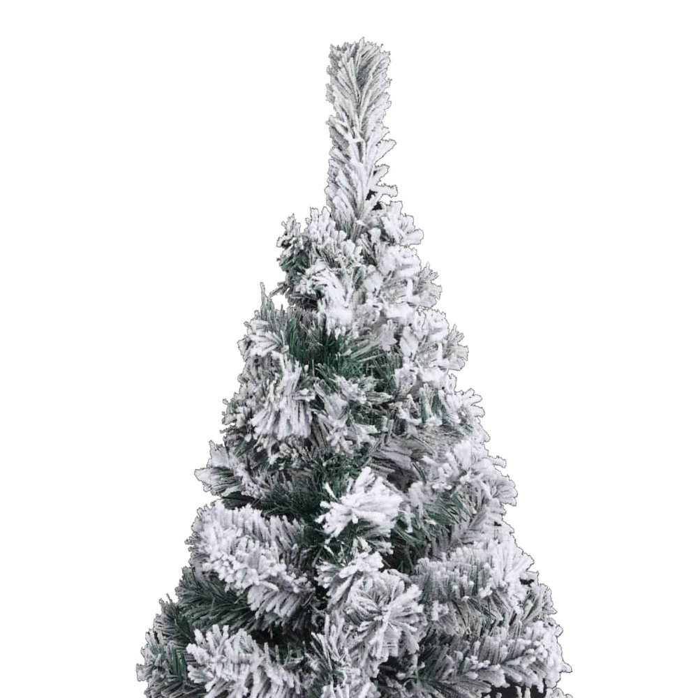 Artificial Christmas Tree Green, White, Grey PVC, Steel, Plastic. Picture 4