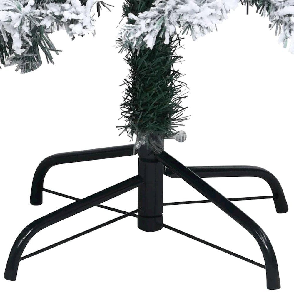 vidaXL Artificial Christmas Tree with LEDs&Ball Set Green 59.1" PVC, 3077915. Picture 4