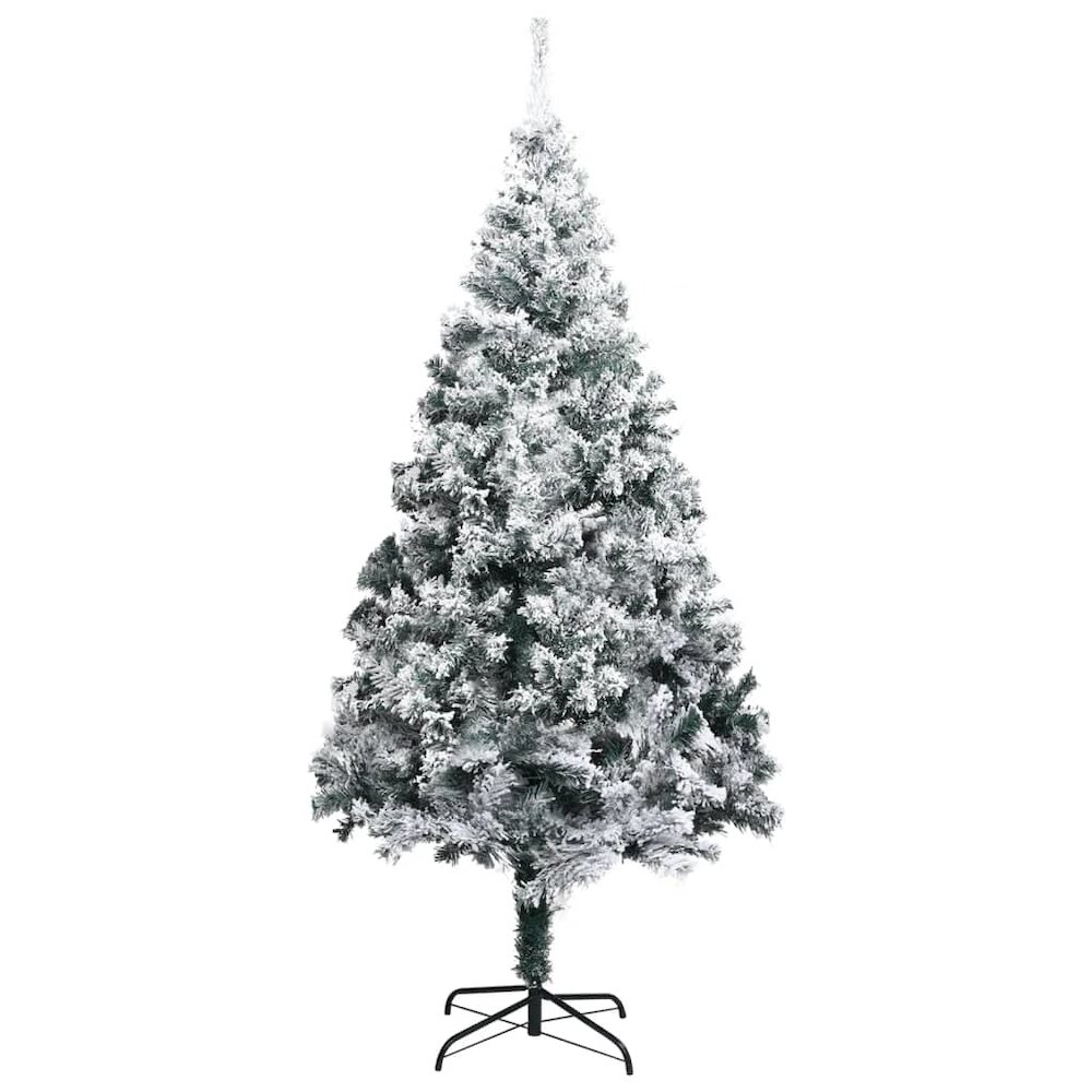 vidaXL Artificial Christmas Tree with LEDs&Ball Set Green 70.9" PVC, 3077916. Picture 2