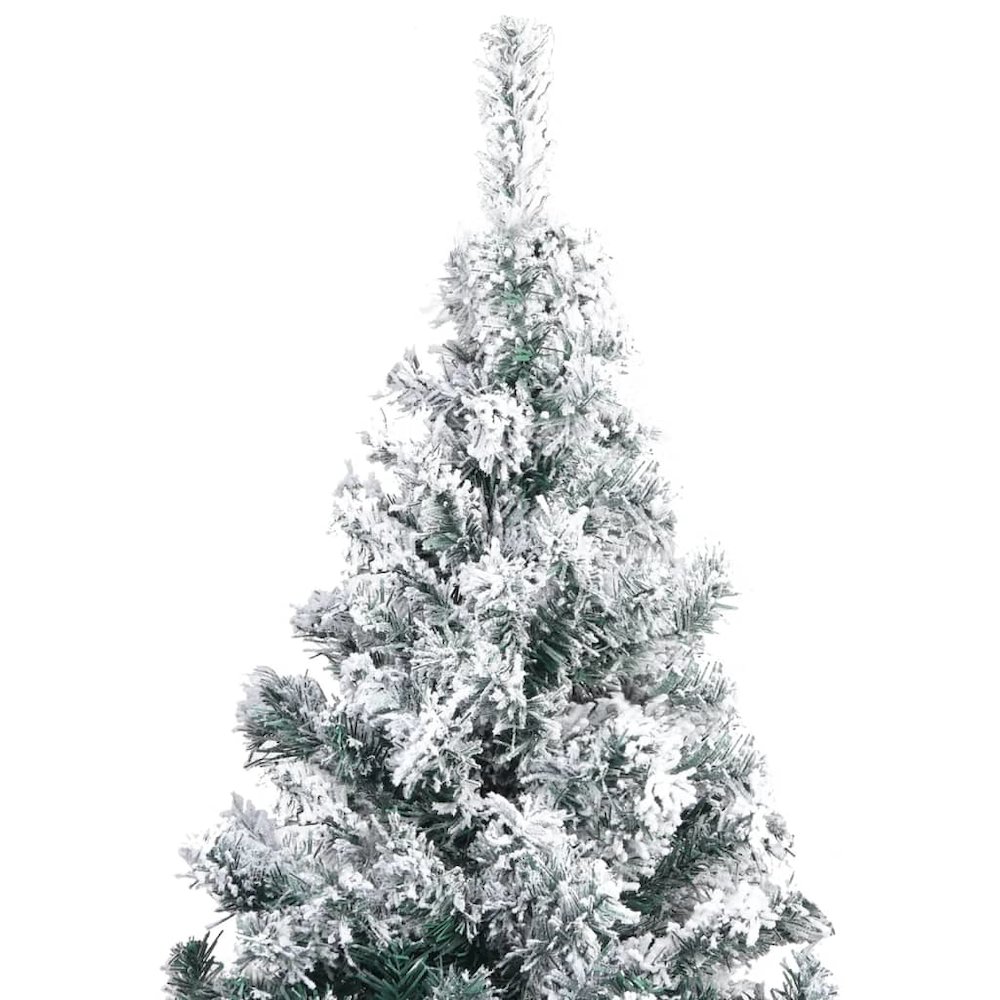 vidaXL Artificial Christmas Tree with LEDs&Ball Set Green 70.9" PVC, 3077916. Picture 4