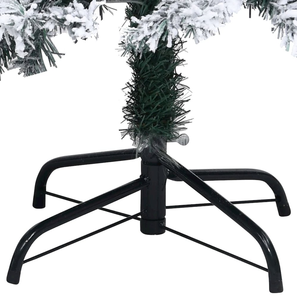 vidaXL Artificial Christmas Tree with LEDs&Ball Set Green 70.9" PVC, 3077916. Picture 5