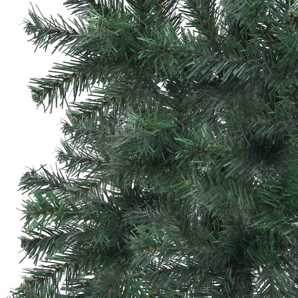 vidaXL Corner Artificial Christmas Tree LEDs&Ball Set Green 59.1" PVC, 3077943. Picture 4