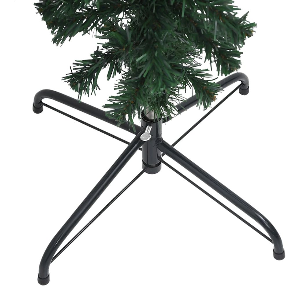 vidaXL Upside-down Artificial Christmas Tree with LEDs&Ball Set 59.1", 3078015. Picture 4
