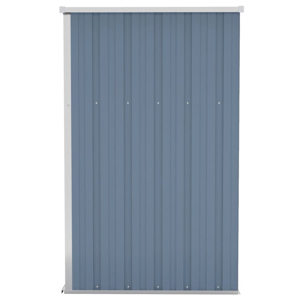 Garden Shed Grey Galvanized steel, metal Medium Storage. Picture 4
