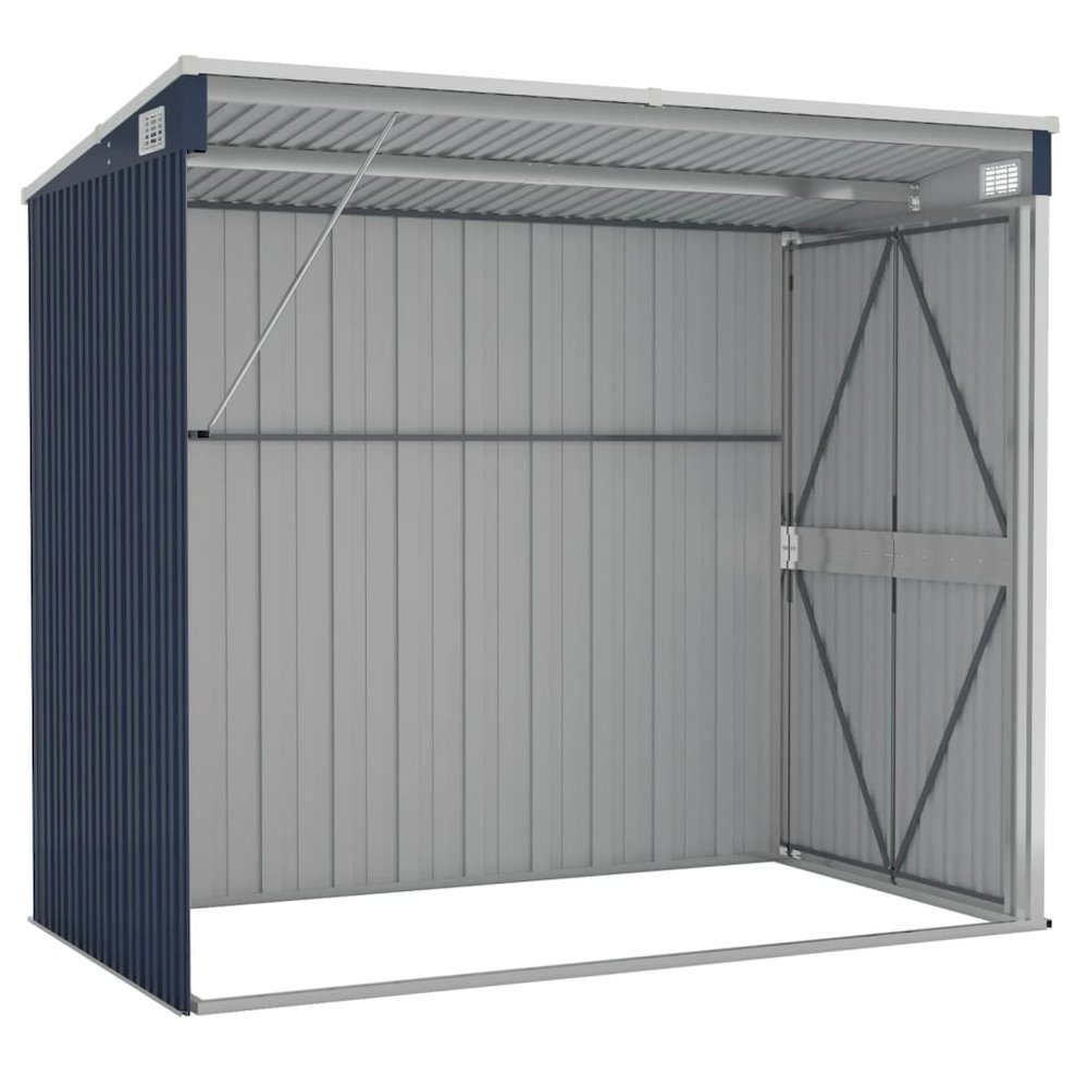 Garden Shed Anthracite Galvanized steel 46.5 x 76.4 x 70.1 in. Picture 6