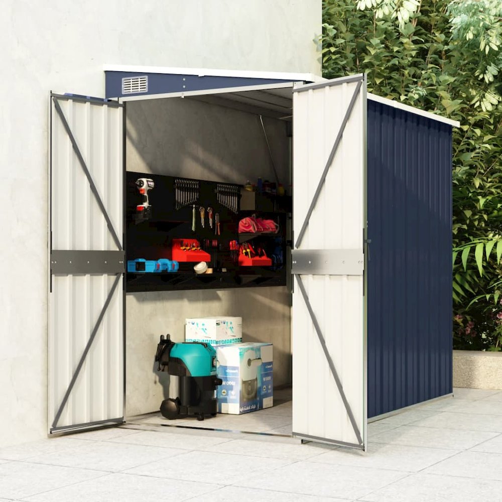 Garden Shed Anthracite Galvanized steel 46.5 x 76.4 x 70.1 in. Picture 1
