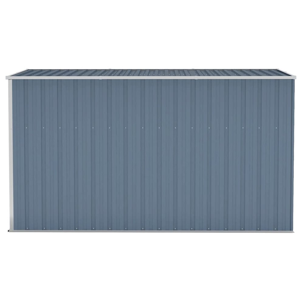 Garden Shed Grey Galvanized Steel Large Garden Shed Rectangular. Picture 5