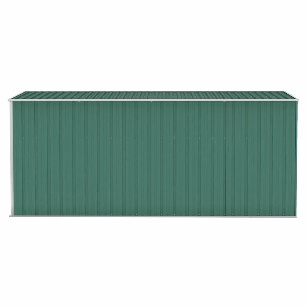 Garden Shed Green Galvanized steel and metal Large Garden Shed. Picture 5