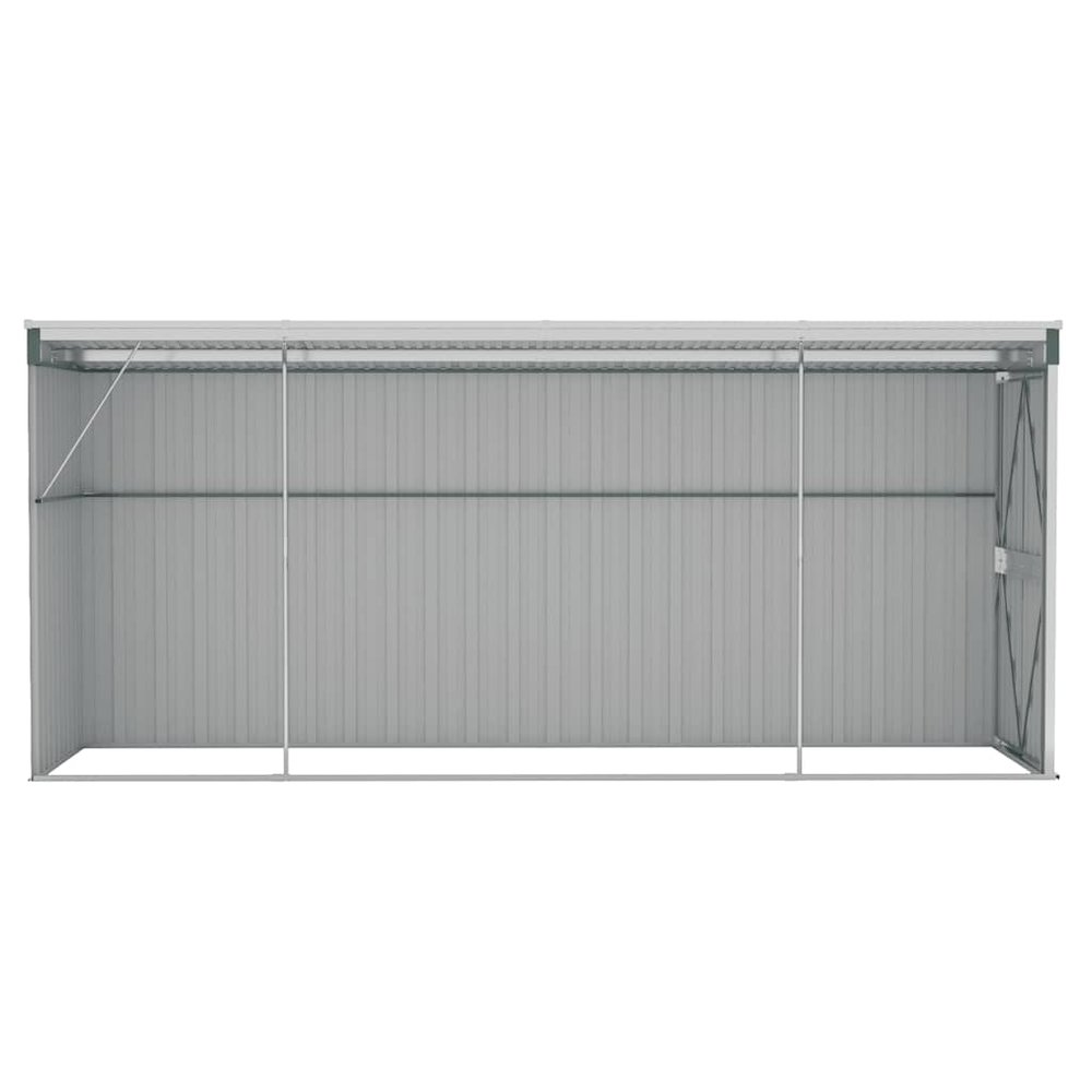 Garden Shed Green Galvanized steel and metal Large Garden Shed. Picture 6
