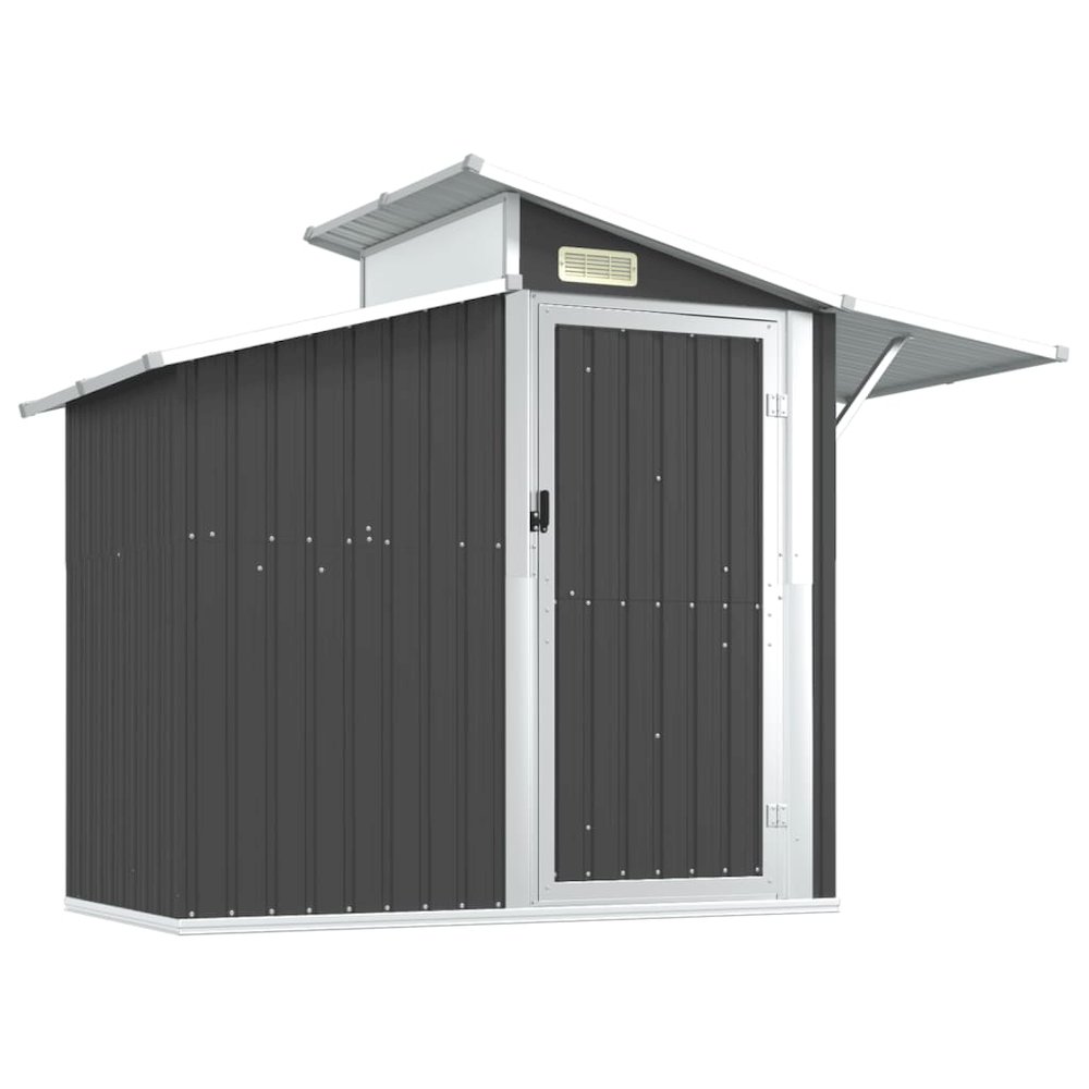 Garden Shed Anthracite Galvanized Steel, PC board Large. Picture 2