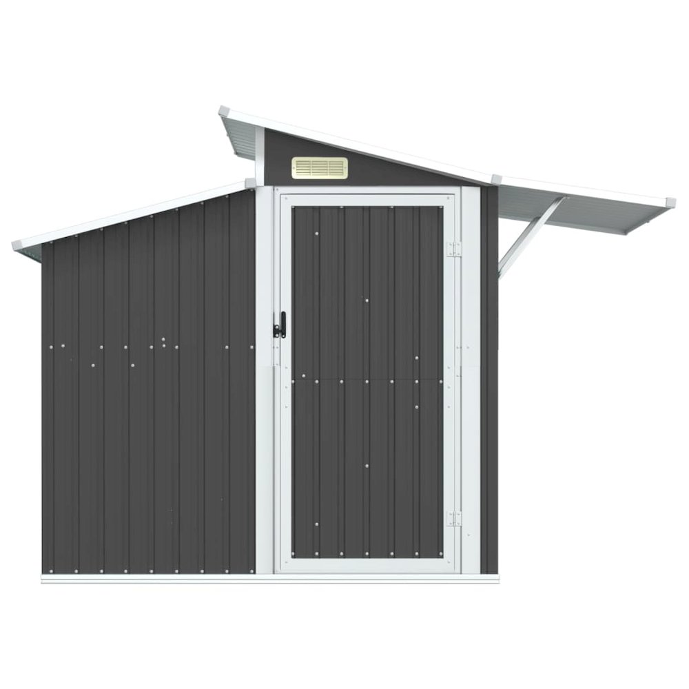 Garden Shed Anthracite Galvanized Steel, PC board Large. Picture 3