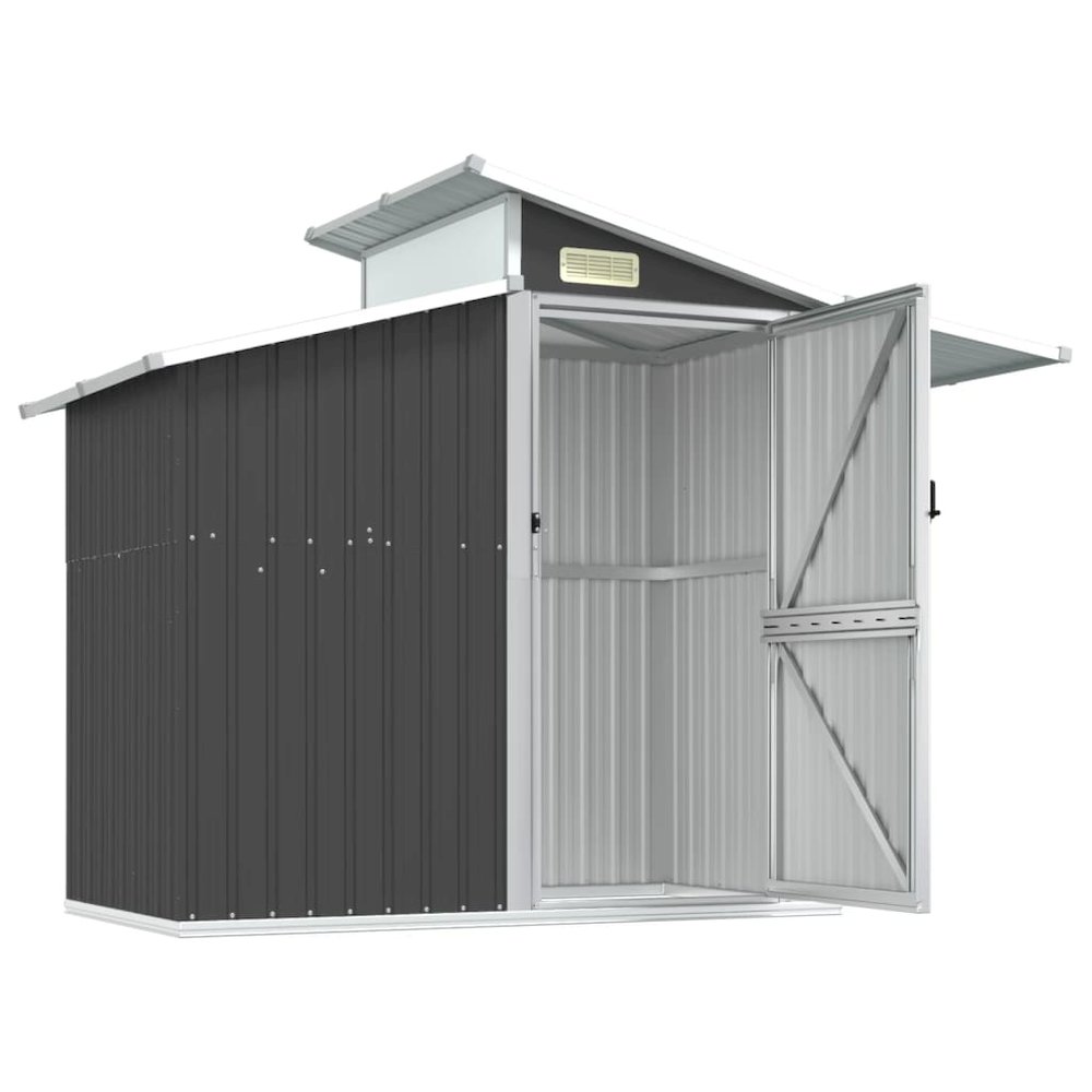 Garden Shed Anthracite Galvanized Steel, PC board Large. Picture 4