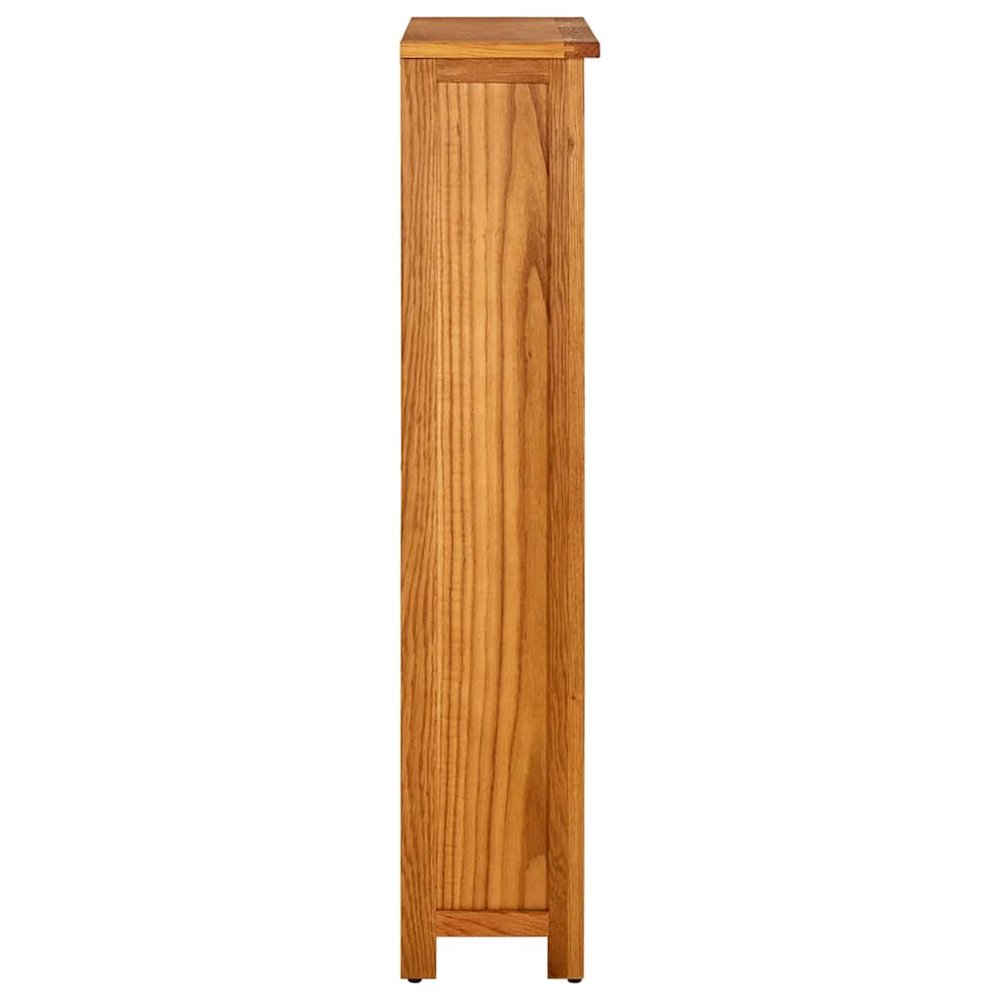 Bookcase Natural Oak Solid Oak Wood Standard Bookcase. Picture 3