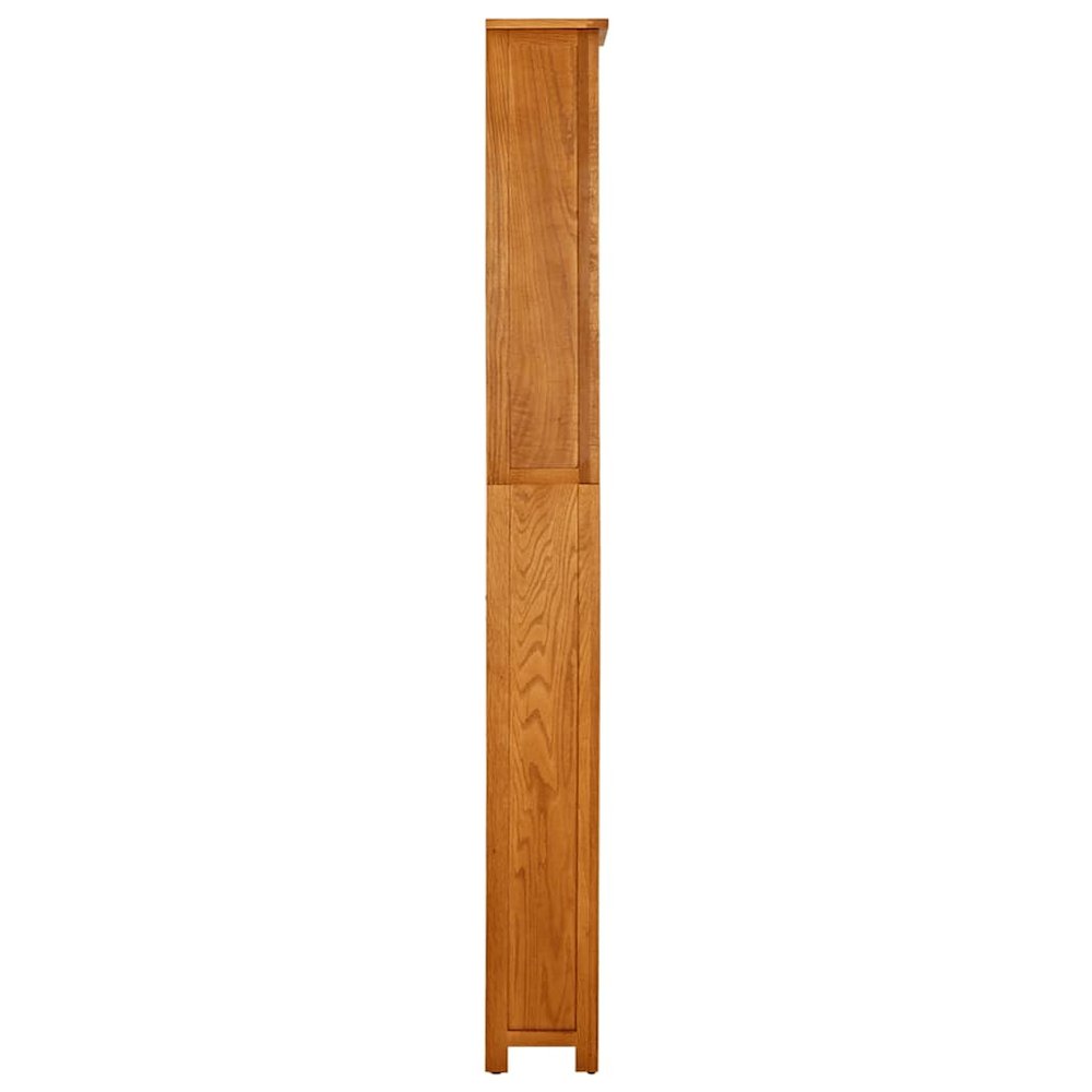 Bookcase Natural Oak Solid oak wood with oak veneered MDF Tall. Picture 3