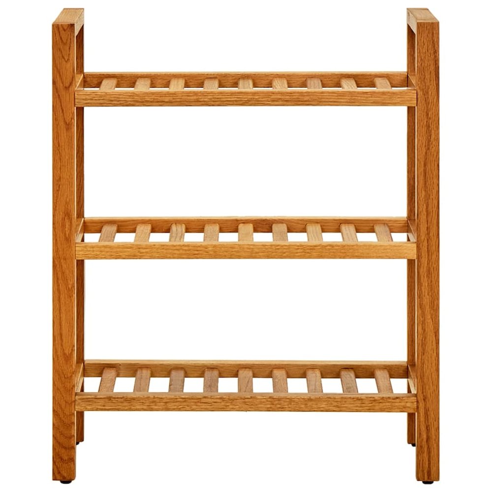 Shoe Rack Solid Oak Solid Oak Wood Medium Shoe Rack Rectangular. Picture 2