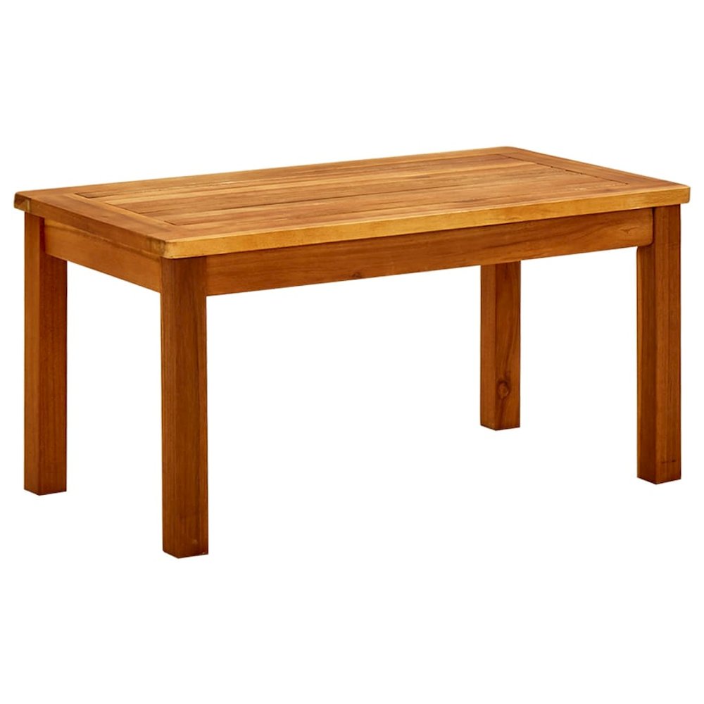 Coffee Table Natural Acacia Solid Acacia Wood Small Durable. Picture 1