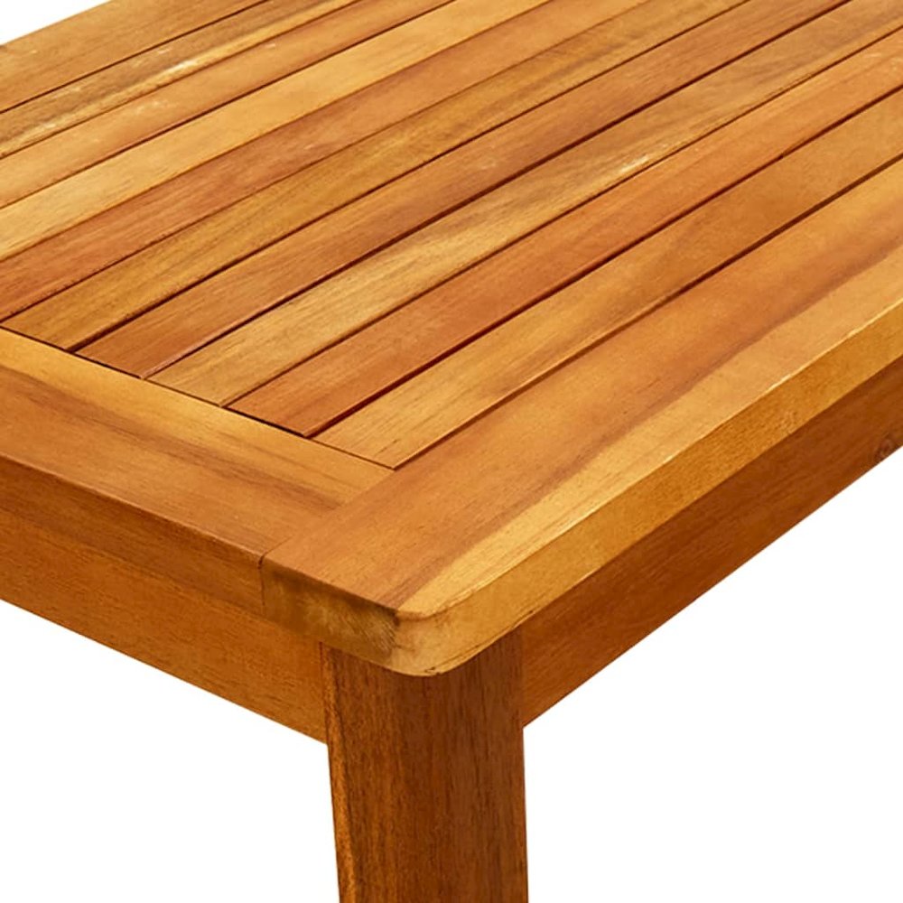 Coffee Table Natural Acacia Solid Acacia Wood Small Durable. Picture 5