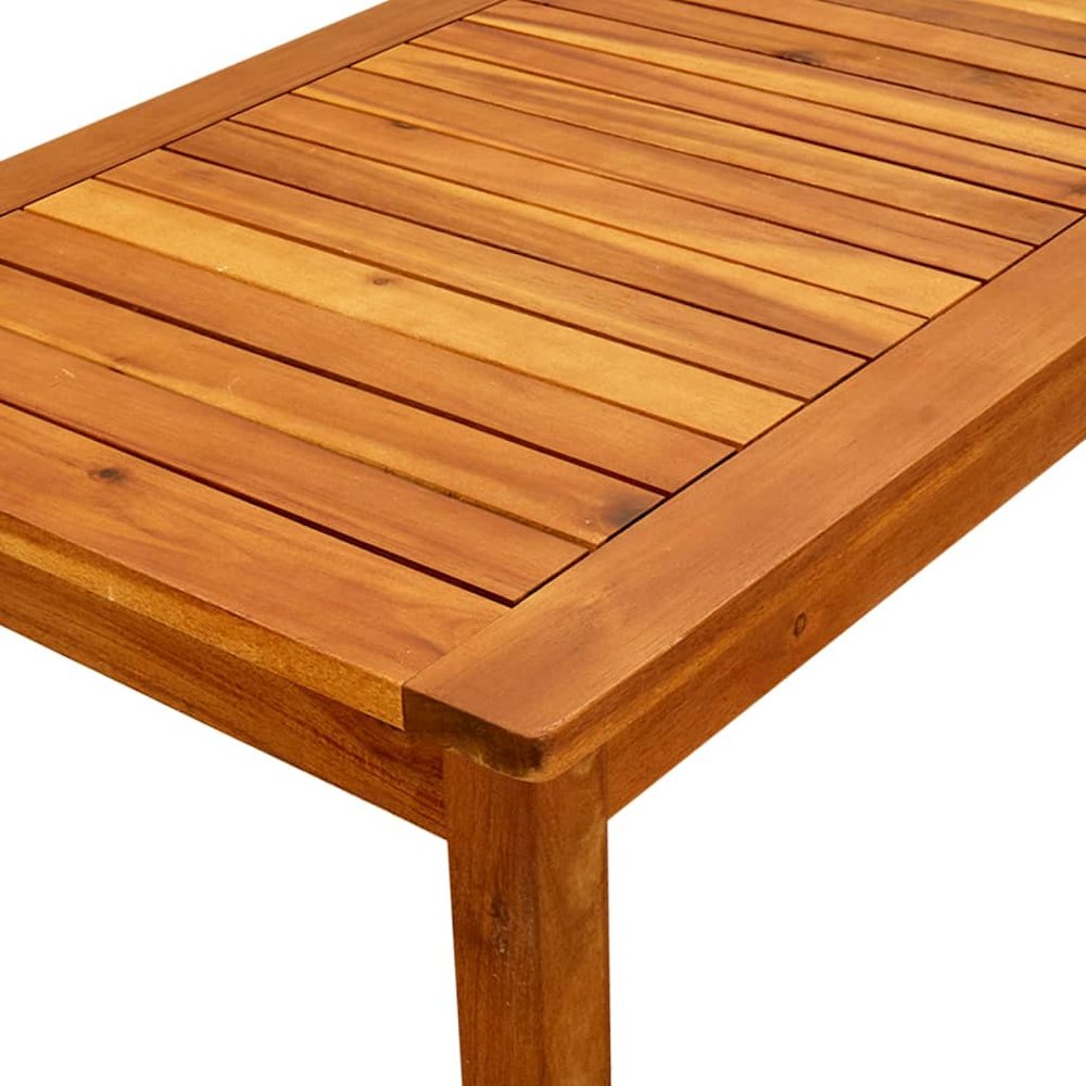 Coffee Table Natural wood Solid acacia wood. Picture 5