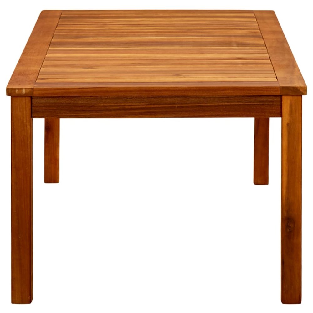 Coffee Table Natural Wood Solid Acacia Wood Medium Durable. Picture 3