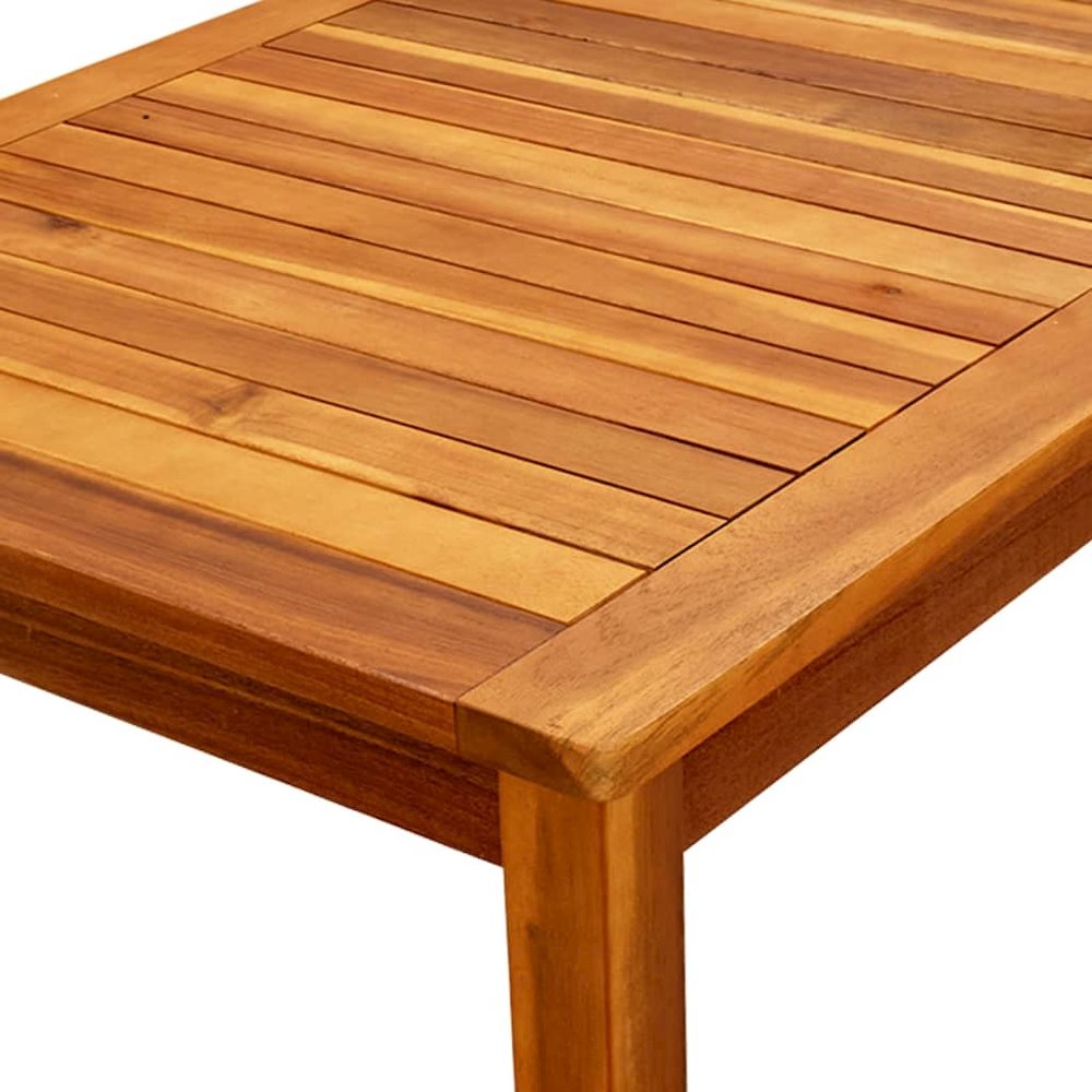 Coffee Table Natural Wood Solid Acacia Wood Medium Durable. Picture 5