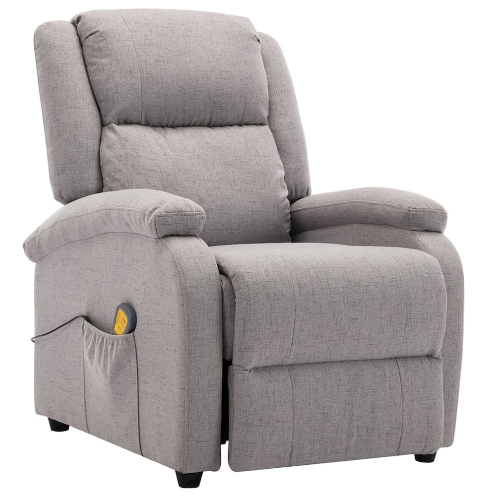 Electric Massage Chair Light grey Fabric (100% polyester), metal. Picture 2