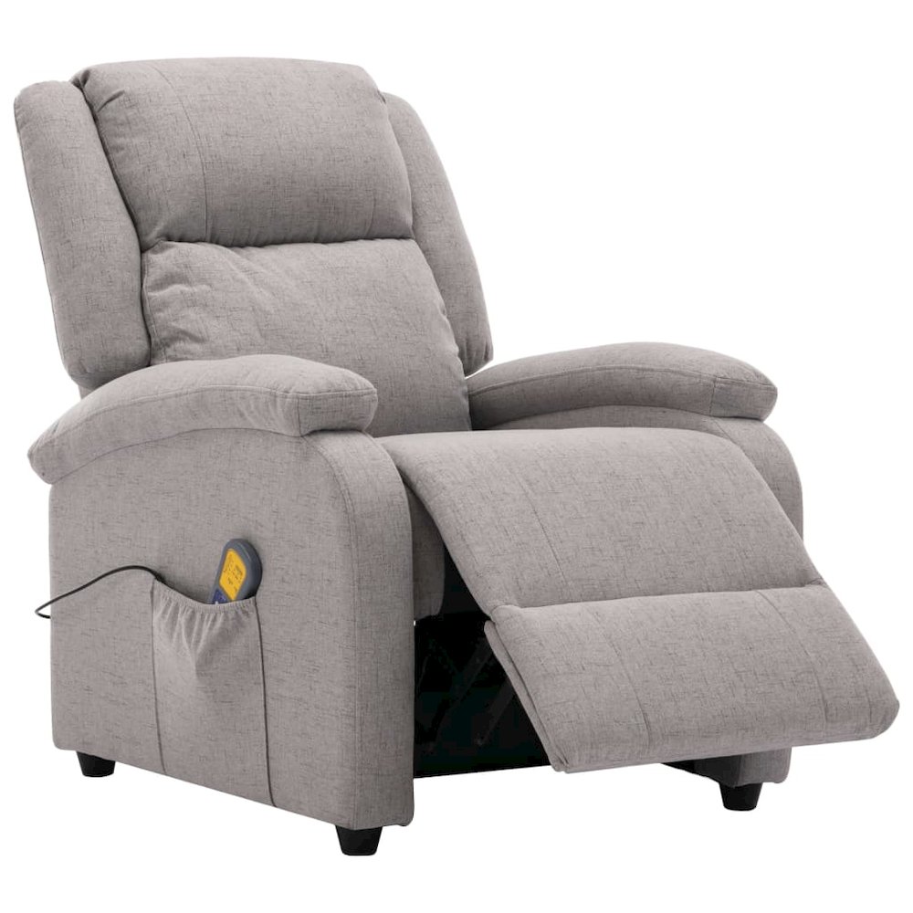 Electric Massage Chair Light grey Fabric (100% polyester), metal. Picture 3