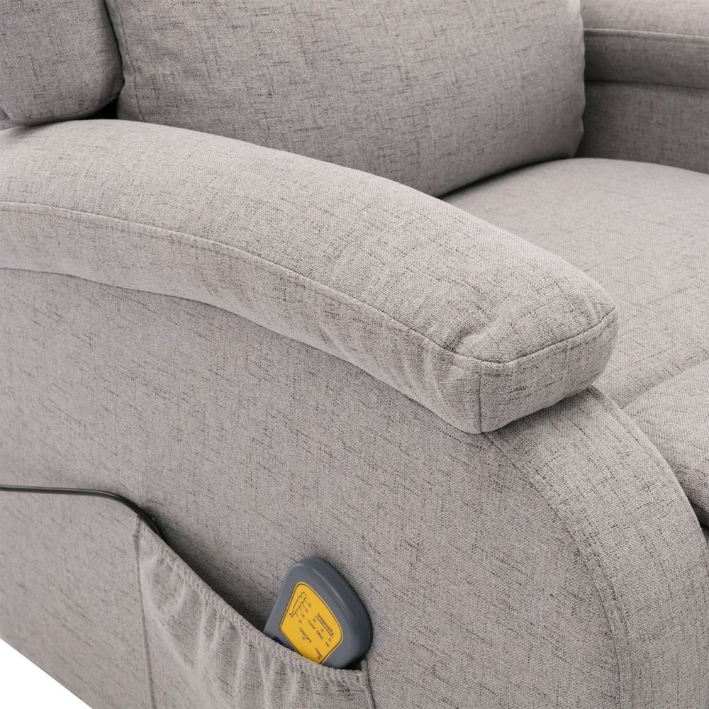 Electric Massage Chair Light grey Fabric (100% polyester), metal. Picture 6