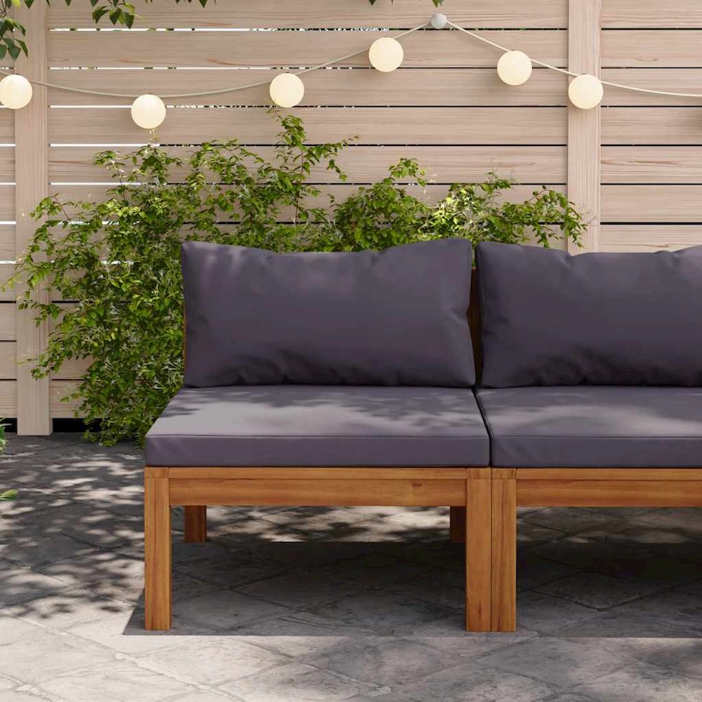 Middle Sofa Dark Grey. Picture 2