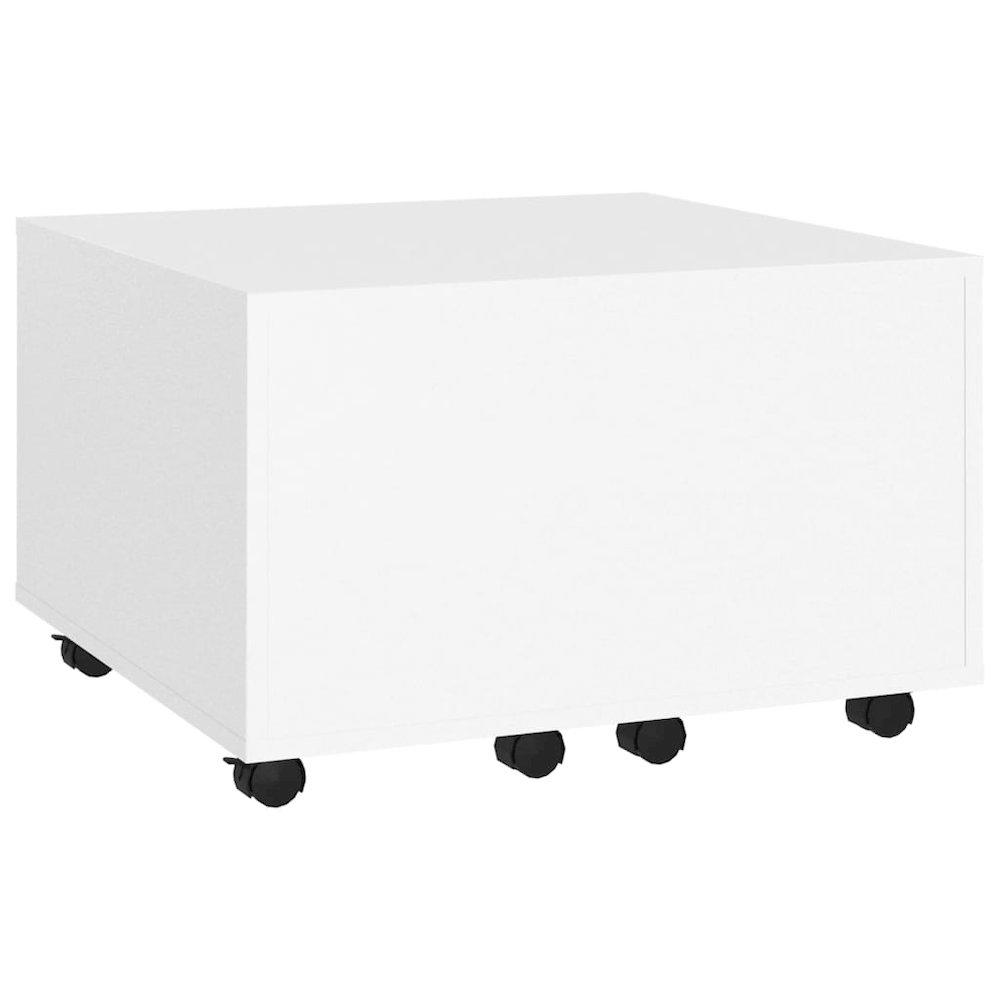 Coffee Table White Engineered wood Medium Extendable. Picture 3