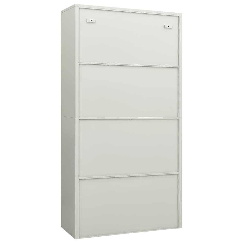 Locker Cabinet Light grey Steel Large Locker Cabinet. Picture 4