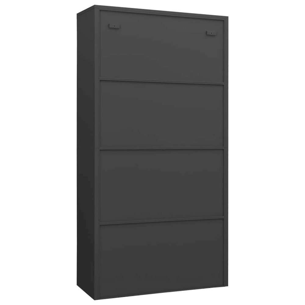 Locker Cabinet Anthracite Steel Locker Cabinet Rectangular. Picture 4