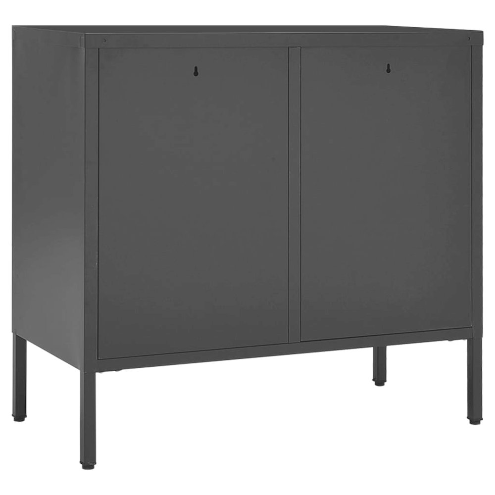 Sideboard Anthracite Steel Medium Height-Adjustable Shelves. Picture 5