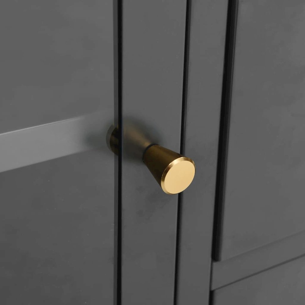 Sideboard Anthracite Steel Medium Height-Adjustable Shelves. Picture 7