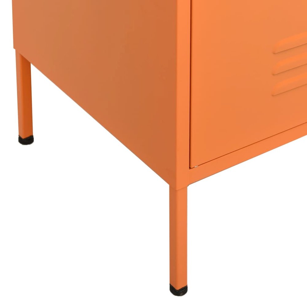 Storage Cabinet Orange Steel Medium Fully Extendable. Picture 7