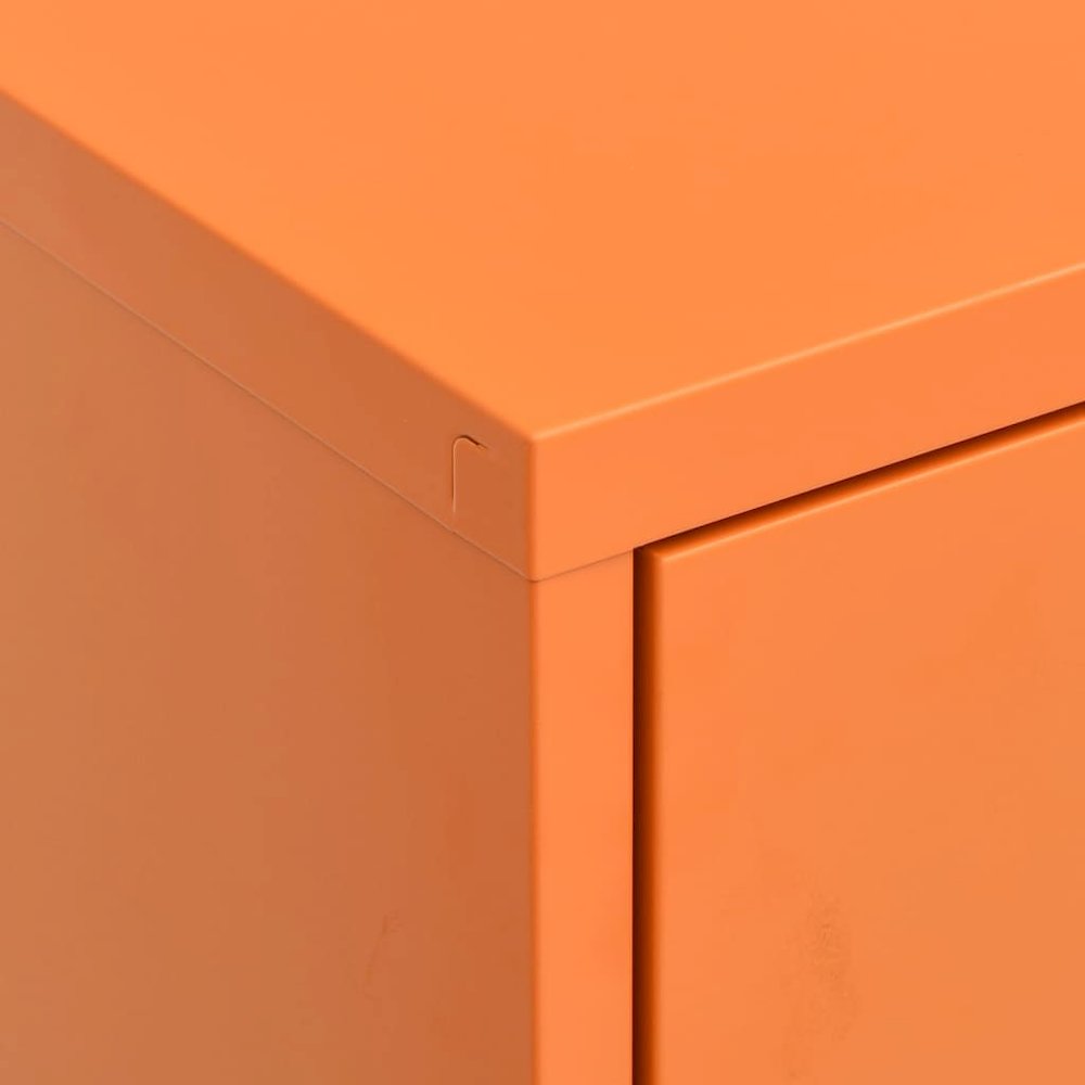 Storage Cabinet Orange Steel Medium Fully Extendable. Picture 8