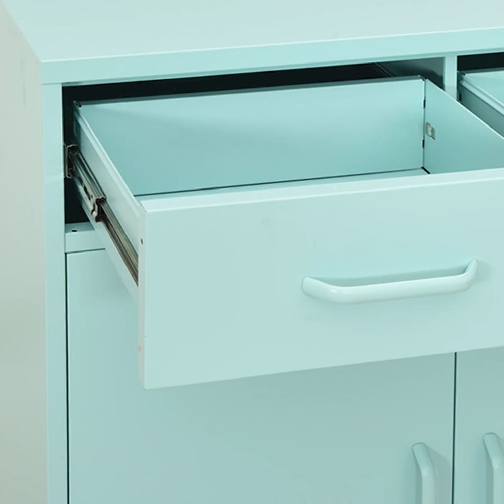 Storage Cabinet Mint Steel Mid-size Levelers Storage Cabinet. Picture 6