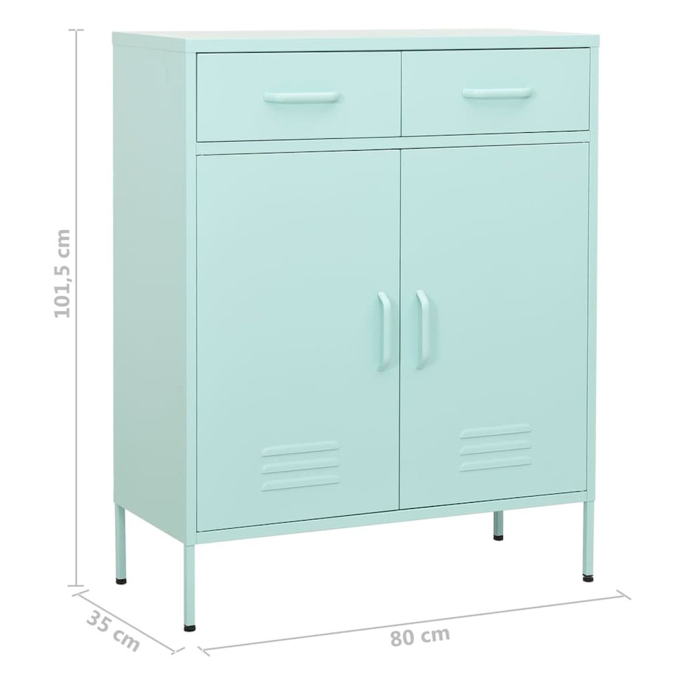 Storage Cabinet Mint Steel Mid-size Levelers Storage Cabinet. Picture 10