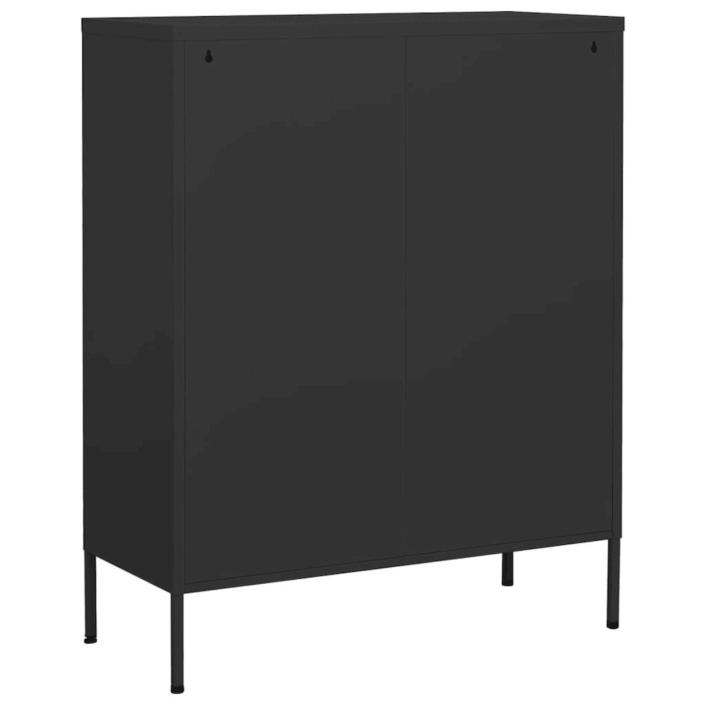 Storage Cabinet Anthracite Steel 31.5 x 13.8 x 40.0 in Levelers. Picture 4