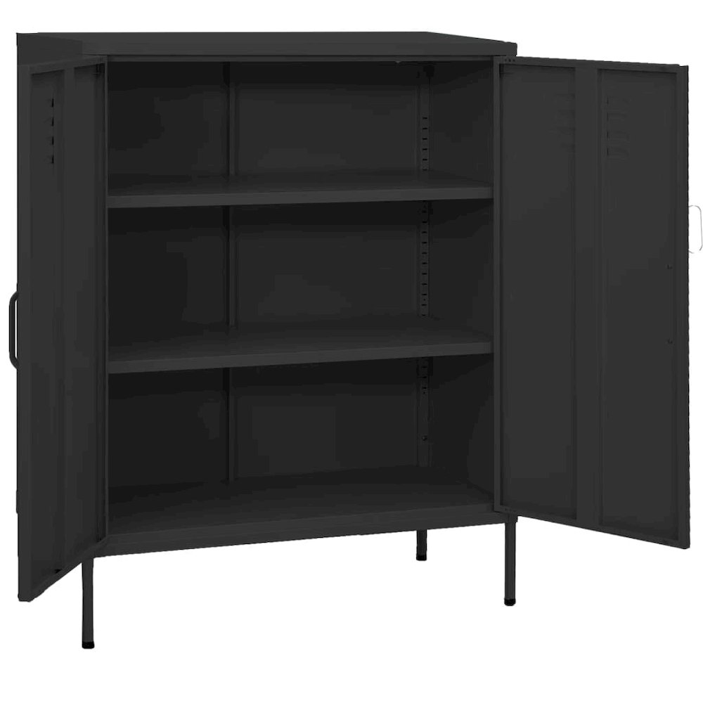 Storage Cabinet Anthracite Steel Medium Storage Cabinet. Picture 2