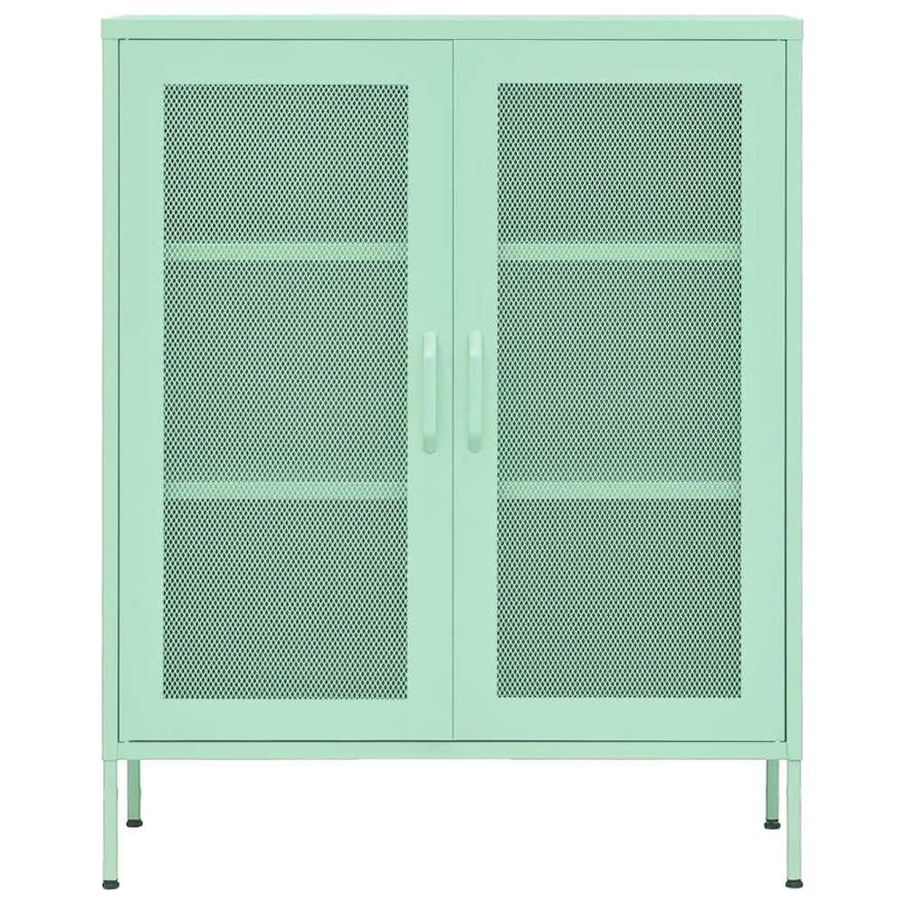 Storage Cabinet Mint Steel Medium Levelers Storage Cabinet. Picture 3