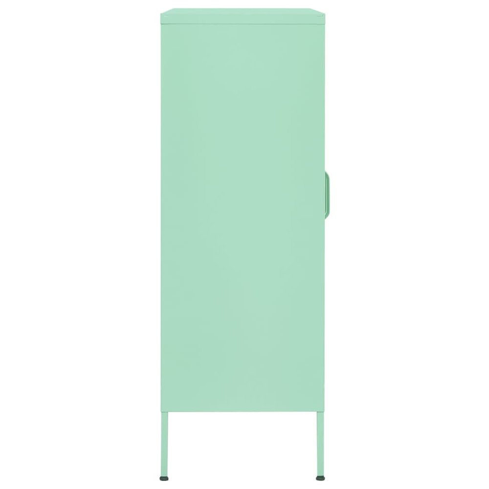 Storage Cabinet Mint Steel Medium Levelers Storage Cabinet. Picture 5