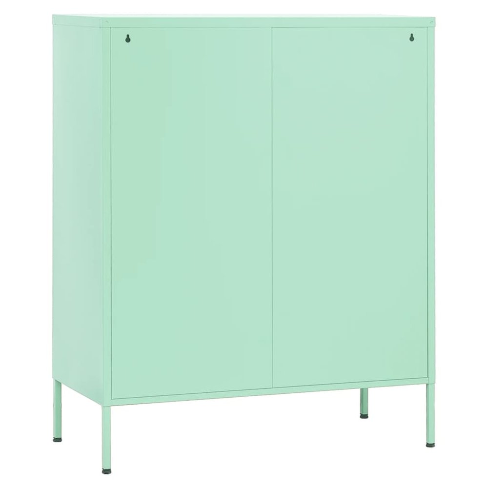 Storage Cabinet Mint Steel Medium Levelers Storage Cabinet. Picture 6