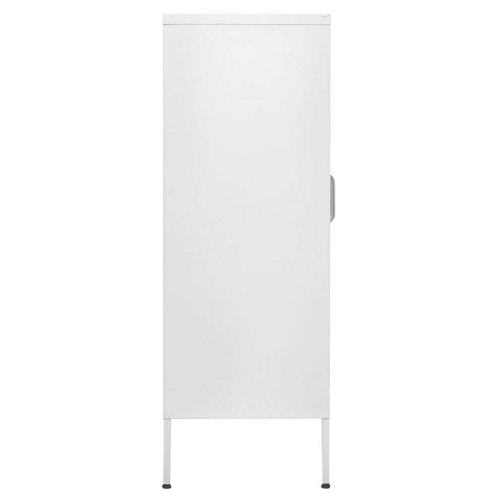 vidaXL Storage Cabinet White 31.5"x13.8"x40" Steel, 336179. Picture 5