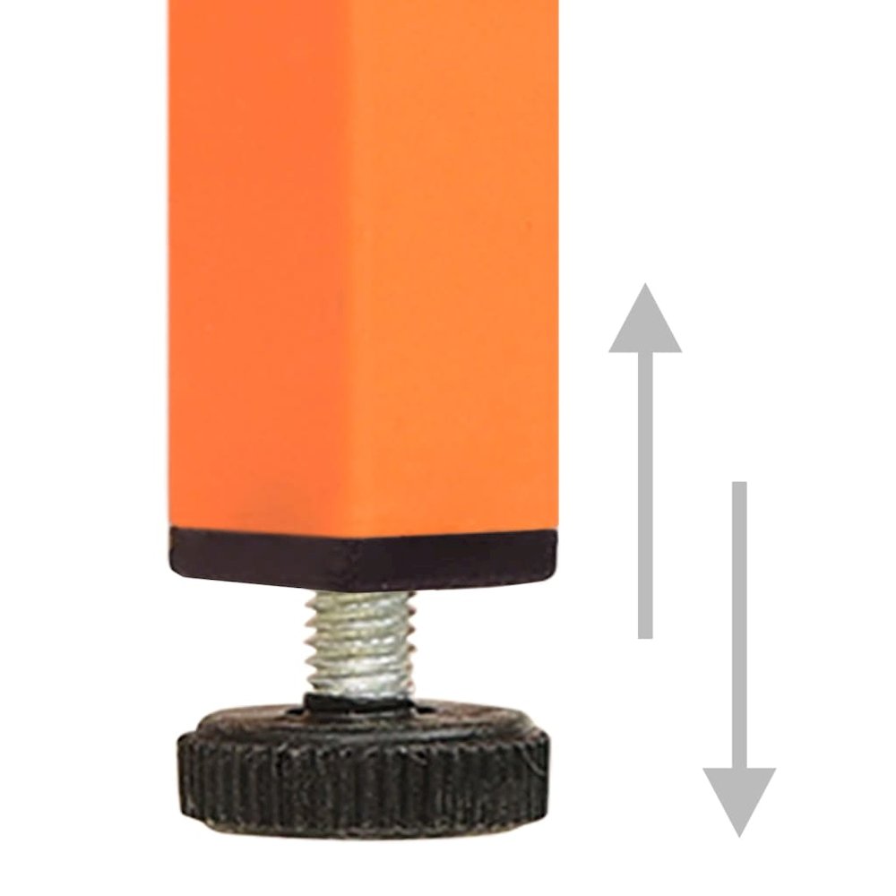 Storage Cabinet Orange Steel Medium Levelers Storage Cabinet. Picture 7