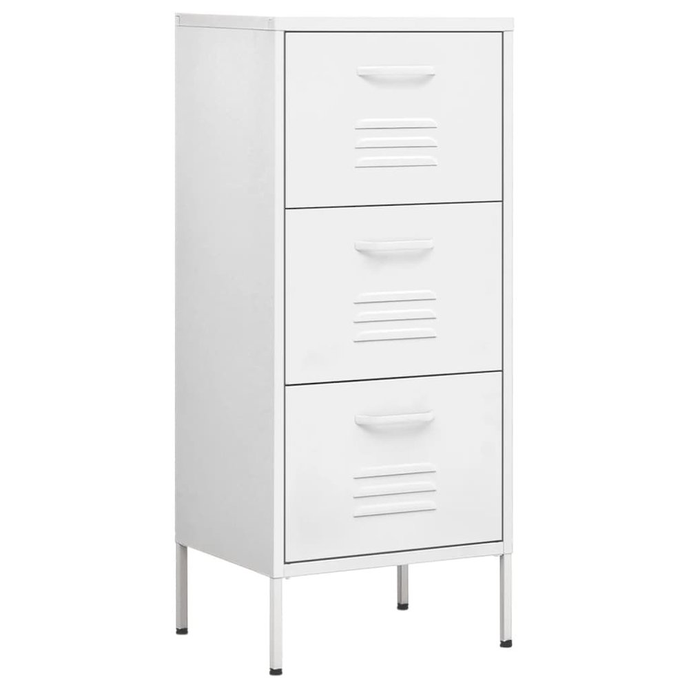 Storage Cabinet White Steel Medium Ball-Bearing Storage Cabinet. Picture 2