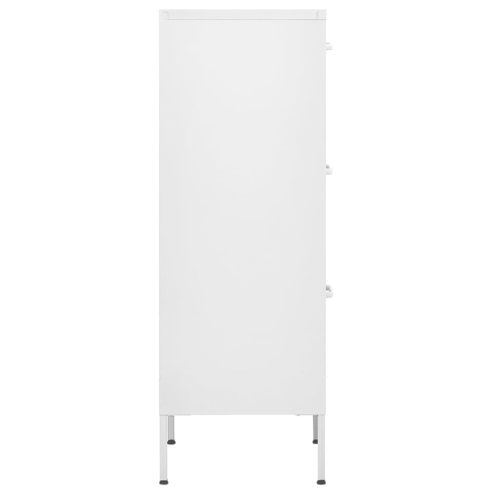 Storage Cabinet White Steel Medium Ball-Bearing Storage Cabinet. Picture 4