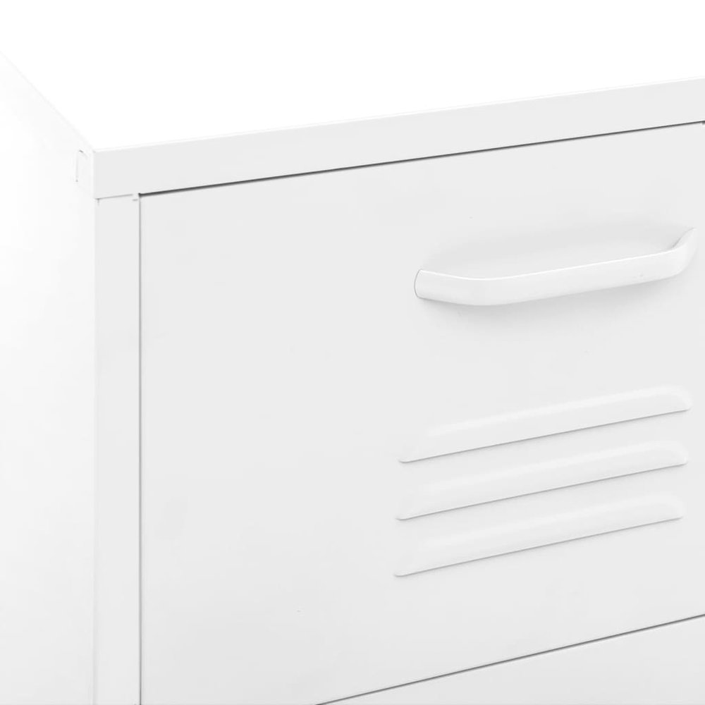 Storage Cabinet White Steel Medium Ball-Bearing Storage Cabinet. Picture 8